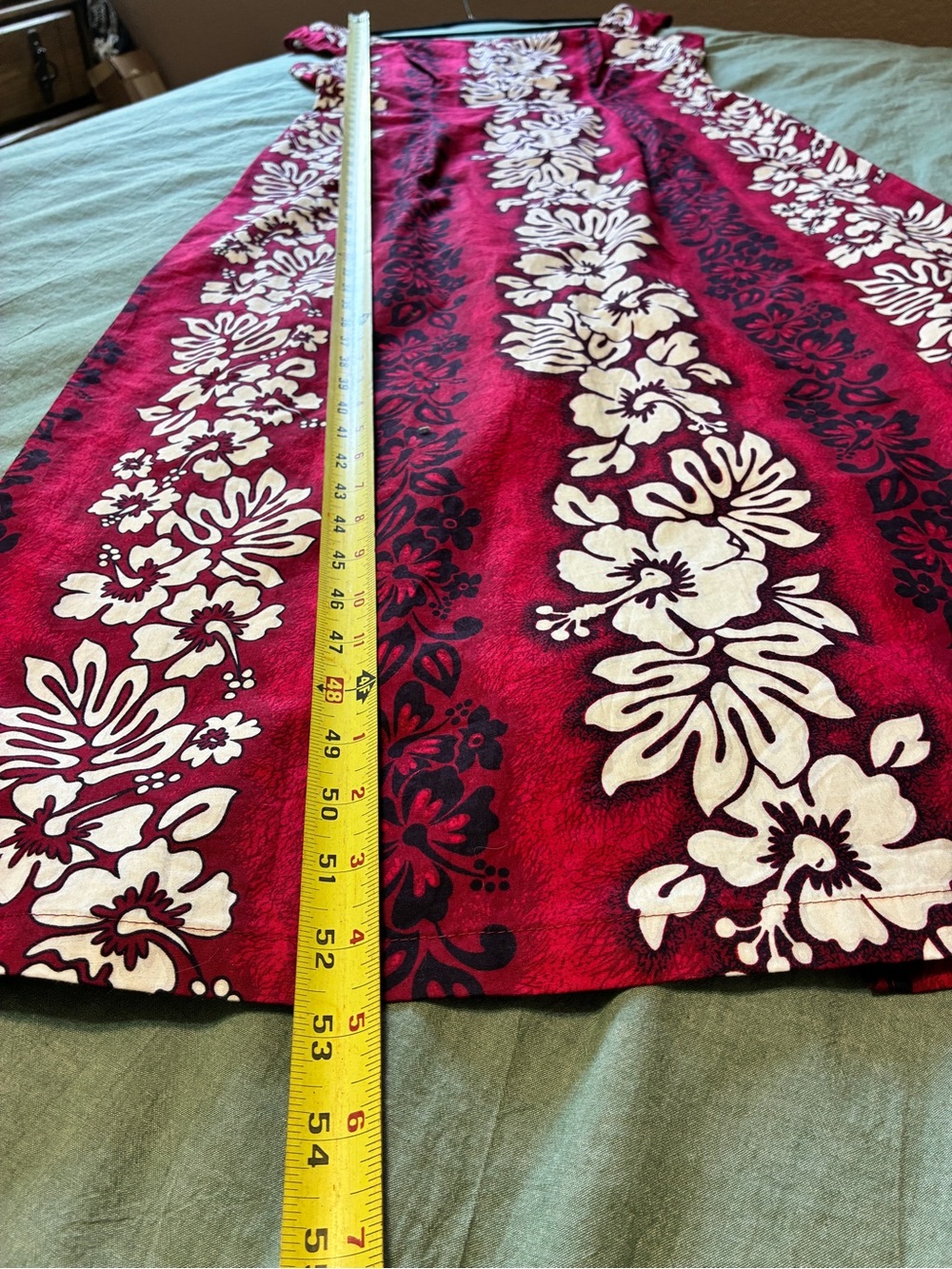 Vintage Royal Creations Hawaiian Hibiscus Print Maxi Dress Large - Picture 11 of 12